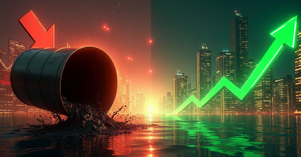 油价暴跌，美股逼近历史高位，因地缘恐慌趋缓