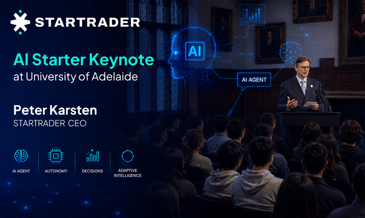 Peter Karsten trình bày bài phát biểu “AI Starter” tại Đại học Adelaide