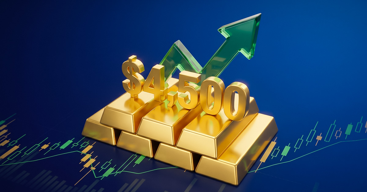Giá vàng duy trì trên mốc $4,500 khi chỉ số Dollar Index gặp khó khăn trong việc lấy lại động lượng tăng.